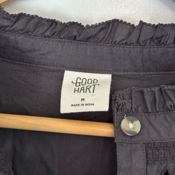 Good Hart Matilda Jane Women's Black Button-Up Tiered‎ Dress Ruffle Dress Size M - Picture 7 of 11